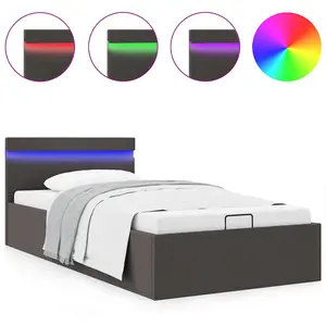 Comparateur de prix : vidaXL Cadre de lit à rangement hydraulique sans matelas 100x200 cm
