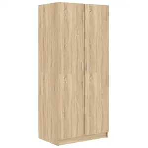 Comparateur de prix : vidaXL Garde-robe Chêne sonoma 80x52x180 cm Aggloméré
