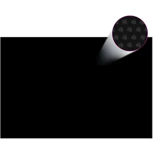 Comparateur de prix : vidaXL Couverture de piscine Noir 300 x 200 cm PE
