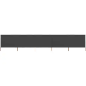 Comparateur de prix : vidaXL Paravent 5 panneaux Tissu 600 x 160 cm Anthracite
