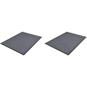 Comparateur de prix : vidaXL Paillassons 2 pcs PVC Gris 90x60 cm
