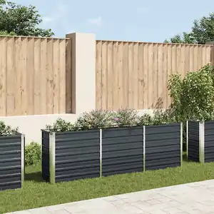Comparateur de prix : vidaXL Lit surélevé de jardin Acier galvanisé 240x40x77 cm Anthracite