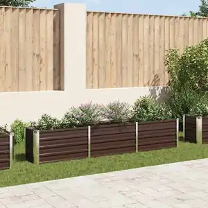 Comparateur de prix : vidaXL Lit surélevé de jardin Acier galvanisé 240x40x45 cm Marron