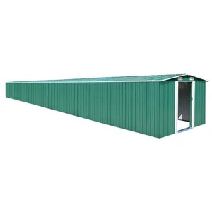 vidaXL Abri de jardin Vert 257x990x181 cm Acier galvanisé pas cher