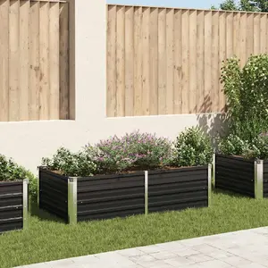 Comparateur de prix : vidaXL Jardinière 160 x 80 x 45 cm Acier galvanisé Anthracite