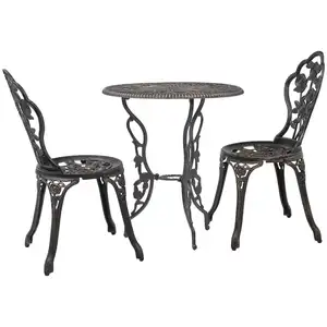 Comparateur de prix : vidaXL Salon de bistro 3 pcs Aluminium coulé