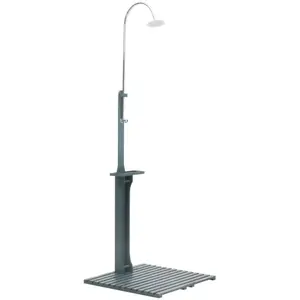 Comparateur de prix : vidaXL Douche de jardin Anthracite Bois