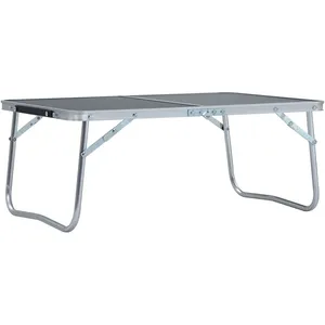 Comparateur de prix : vidaXL Table pliable de camping Gris Aluminium 60x40 cm