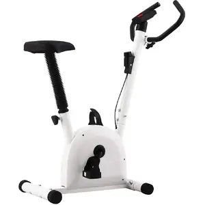 Comparateur de prix : vidaXL Vélo d'appartement avec résistance à courroie Blanc