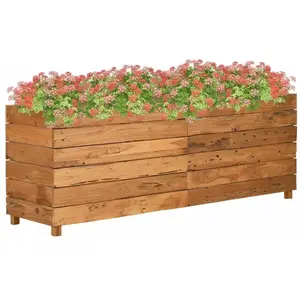 Comparateur de prix : vidaXL vidaXL Lit surélevé 150x40x55 cm bois de teck recyclé et acier
