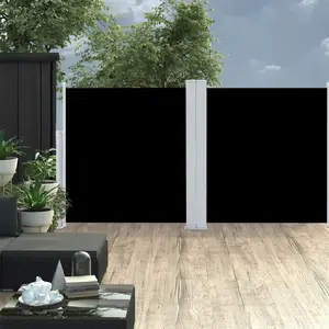 Comparateur de prix : vidaXL Vidaxl Auvent Latéral Rétractable Noir 120 X 600 Cm