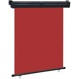 Comparateur de prix : vidaXL Auvent latéral de balcon 140x250 cm Rouge