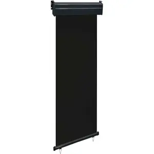 Comparateur de prix : vidaXL Auvent latéral de balcon 65x250 cm noir