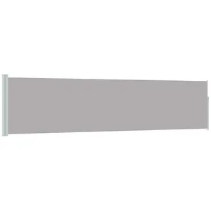 Comparateur de prix : vidaXL Vidaxl Auvent Latéral Rétractable De Patio 120x500 Cm Gris