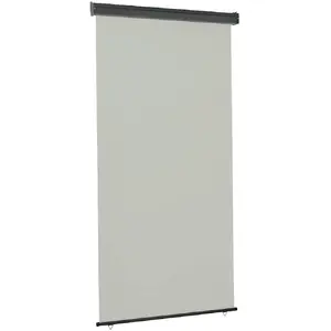 vidaXL Vidaxl Auvent Latéral De Balcon 120x250 Cm Gris pas cher