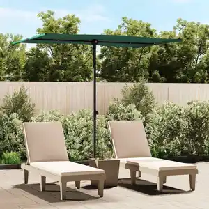 Comparateur de prix : vidaXL Parasol d'extérieur avec mât en aluminium 2x1,5 m Vert