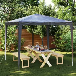 Comparateur de prix : vidaXL Tente de réception professionnelle 2,5x2,5 m Anthracite 90 g/m²