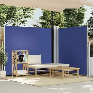 Comparateur de prix : vidaXL Auvent latéral rétractable Bleu 160 x 600 cm