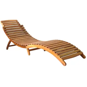 Comparateur de prix : vidaXL Chaise longue Bois d'acacia solide Marron