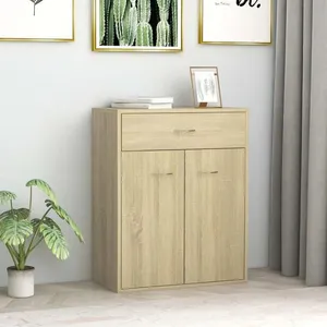 Comparateur de prix : Vidaxl - Buffet Chêne sonoma 60x30x75 cm Aggloméré Chêne sonoma