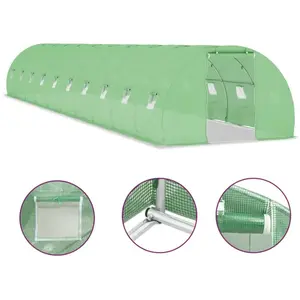 vidaXL Serre 45 m² 15x3x2 m