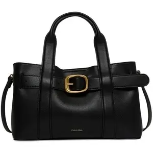 Calvin Klein Buckle Mini Tote With St Couleur Noir pas cher
