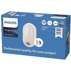 Philips Wall-mounted applique capteur ovale 4 000KVendu parluminaire