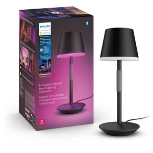 Comparateur de prix : Lampe de table led noire portable et rechargeable Philips hue go - 40459500