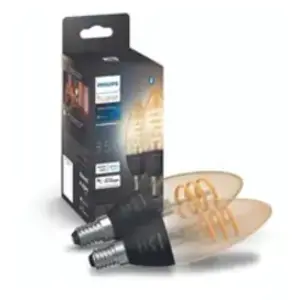 Comparateur de prix : Philips Ampoule Connectée Philips Hue Wa E14 4.9w Filament X2