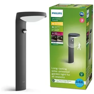 Comparateur de prix : Philips Tyla luminaire pour socle solaire capteur 1,2W 250lm