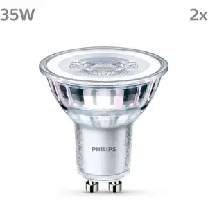 Philips, pack de 2 ampoules LED GU10, 35W, blanc froid non dimmableVendu parluminaire