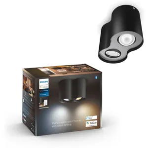 Philips Luminaire Philips Hue Pillar Plate/Spiral Noir X2+Tlc pas cher