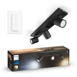 Philips Philips Hue Runner 3 Spots Noirs Avec Variateur