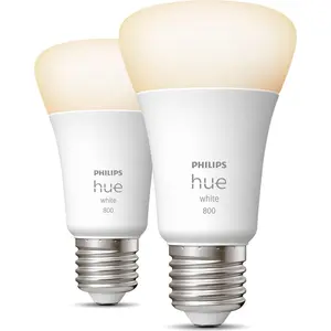 Comparateur de prix : Philips Ampoule Connectée Philips White E27 Bluetooth - Pack De 2