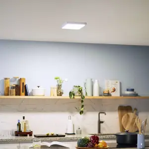 Philips by Signify Plafonnier LED Carré Blanc Magneos 12W Blanc neutre 4000K pas cher