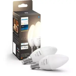 Comparateur de prix : Philips Hue White Flamme - Ampoule Connectée E14 - (pack De 2)