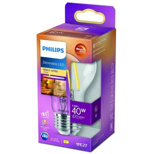 Philips LEDclassic WarmGlow E27, 3,4 watts, claire, 8719514323759, pas cher