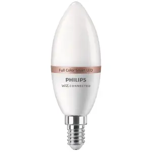 Comparateur de prix : Philips Ampoule LED connectée flamme WIZ E14 Blancs & Couleurs