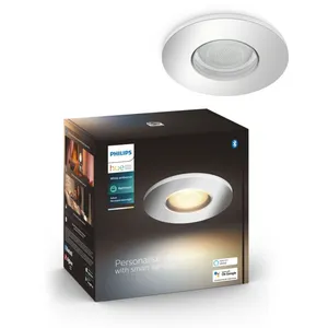 Spot Downlight White Ambiance Adore GU10 Hue Coupe Ø 70mm Chromé