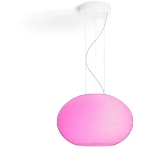 Comparateur de prix : Philips by Signify White & Color Ambiance FLOURISH Suspension 31W - Bluetooth - Blanc