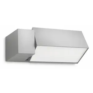 Philips Mygarden, applique murale extérieure BORDER, 1x23W, Grise pas cher