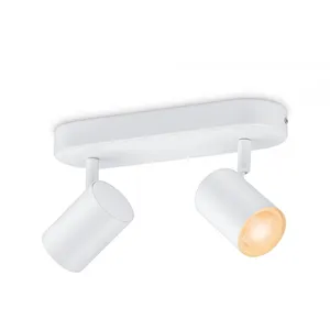 WiZ Spots Connecté Wi-Fi couleur IMAGEO 2x5W 22-65K, Blanc