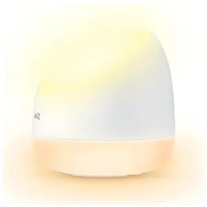 Comparateur de prix : Wiz SQUIRE-Lampe à poser LED connectée change de couleur H13.5cm Blanc