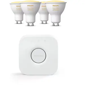 Philips Pack: Ampoule Hue White Ambiance GU10 + Hue Bridge pas cher
