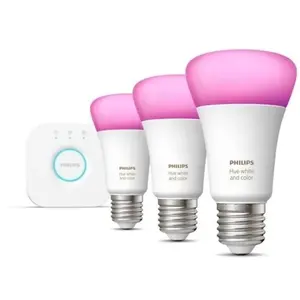 Comparateur de prix : Philips White & Color Ambiance 10.5w A60 E27 3set Eu Pmo