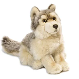 Animal en peluche Wwf loup 25 cm pas cher