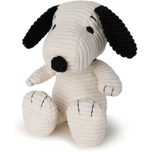 Bon Ton Toys - SNOOPY - Peluche Snoopy en velours côtelé Ecru taille u... pas cher