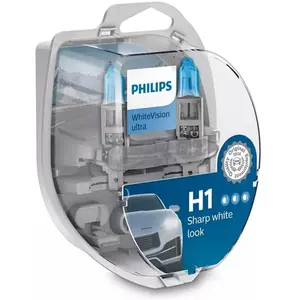 Comparateur de prix : Philips 12258WVUSM Ampoule halogène WhiteVision H1 55 W 12 V