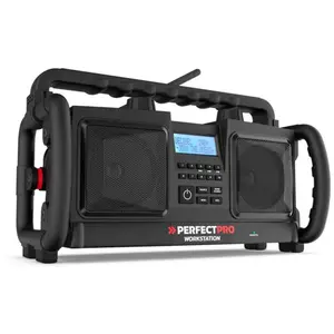 Radio de chantier PerfectPro Bluetooth Prise USB et Aux-i Noir WS3Vendu parrue-du-commerce