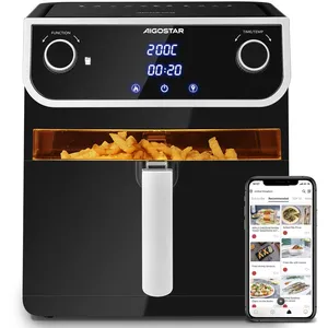 Aigostar Joy - Friteuse à air capacité XXL de 8L et 11 fonctions. 0% B... pas cher